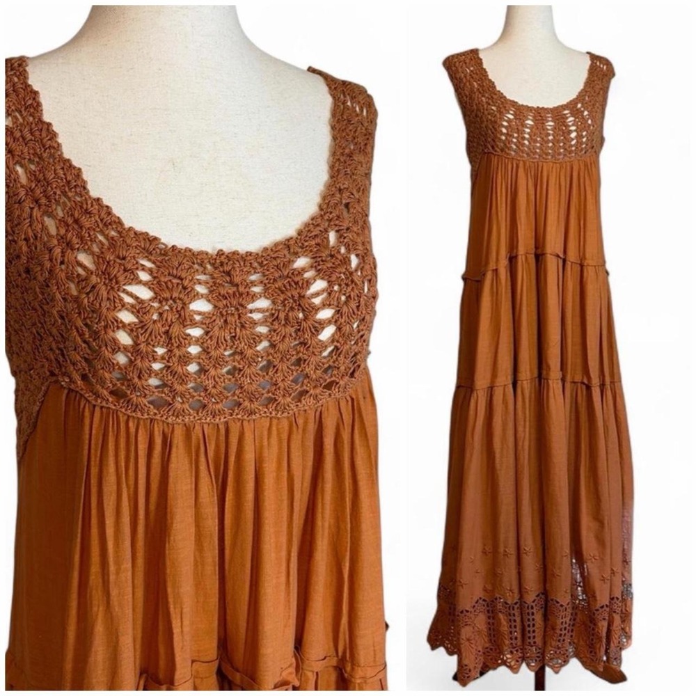 The Great. Soleil Dress in Canyon. Size Small